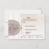 Floral RSVP Card | Custom Wedding Reply Card Karte (Vorderseite)