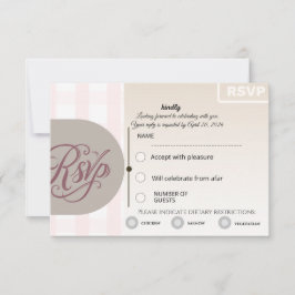 Floral RSVP Card | Custom Wedding Reply Card Karte
