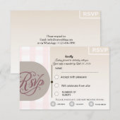 Floral RSVP Card | Custom Wedding Reply Card Karte (Vorne/Hinten)