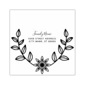 Floral Rubber Stamp Gummistempel (Prägung)