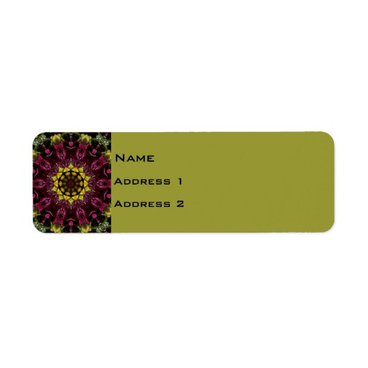 Floral-Rücksendeadresse (Vorne)