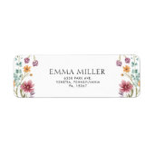 Floral-Rücksendeadresse (Vorne)