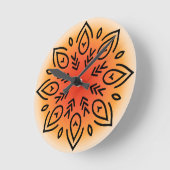 floral runde wanduhr (Winkel)