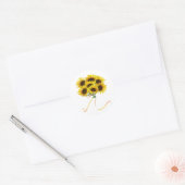 floral runder aufkleber (Umschlag)