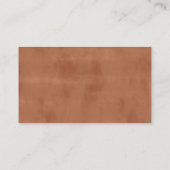 Floral Rust Pumpkin Baby Duschdusche Windelwanne R Begleitkarte (Rückseite)