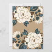 Floral Rustic 20. Hochzeitstag Einladung (Rückseite)