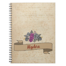 Floral Rustic Inspirier School Notizblock