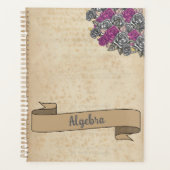 Floral Rustic Inspirier School Planer (Vorderseite)