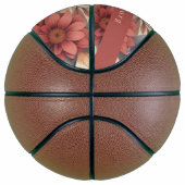 Floral rustikal bunt bohemian botanisch basketball (Rechts)