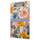 Floral rustikal bunt bohemian botanisch klemmbrett (Links)