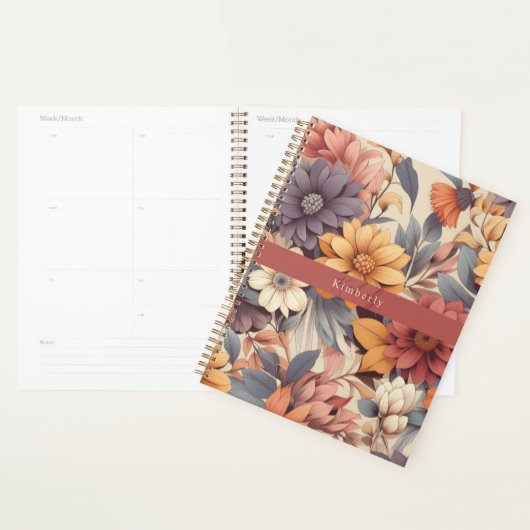 Floral rustikal bunt bohemian botanisch planer (Anzeige)