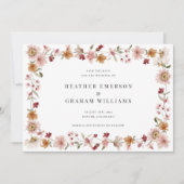 Floral Rustikal Save the Date (Vorderseite)