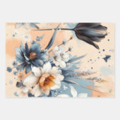 Floral rustikal Vintag elegant stilvoll Geschenkpapier Set (Vorderseite 2)