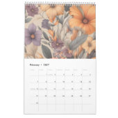 Floral rustikal Vintag elegant stilvoll Kalender (Feb 2027)