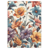 Floral rustikal Vintag elegant stilvoll Klemmbrett (Rückseite)