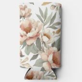 Floral rustikal Vintag elegant stilvoll Selters Dosenkühler (Vorderseite)