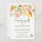 Floral rustikale Frühlingsparty einladen Einladung (Vorderseite)