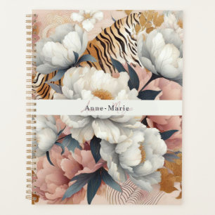 Floral rustikaler Vintager eleganter Tiger Planer