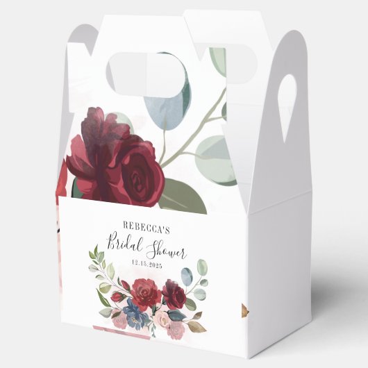 Floral Rustikales Brautparty Party Geschenkschachtel (Geöffnet)