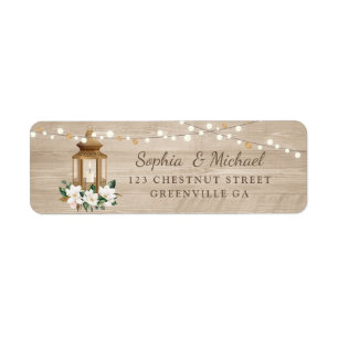 Floral rustikales Holz Lantern Magnolia String Lig