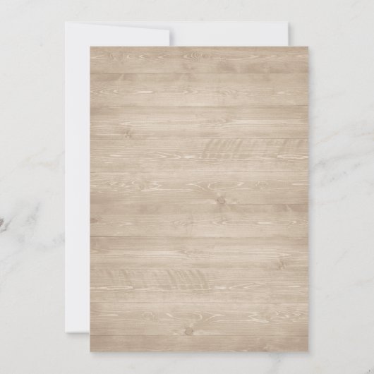 Floral rustikales Holz Lantern Magnolia String Lig Einladung (Rückseite)