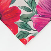 Floral rustikales Retromuster Fleecedecke (Ecke)