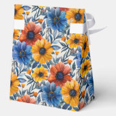 Floral rustikales Retromuster Geschenkschachtel (Rückseite)