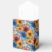 Floral rustikales Retromuster Geschenkschachtel (Offen)