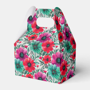 Floral rustikales Retromuster Geschenkschachtel