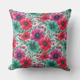 Floral rustikales Retromuster Kissen