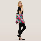 Floral rustikales Retromuster Tasche (Am Model)