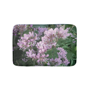 Floral rutschfester Bademantel mit rosa Blume Badematte