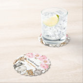 Floral Safari Animals Baby Shooting Paper Unterset Untersetzer (Vor Ort)