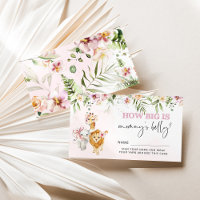 Floral Safari Tiere wie groß ist Mama's Bauch