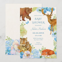 Floral safari Wald Mutter Natur Babydusche