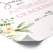 Floral Safari Wie viele Tierrauschen im Glas Poster (Ecke)