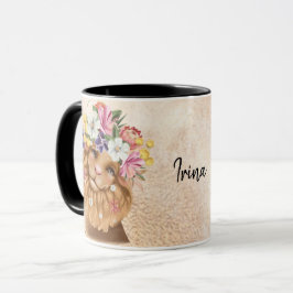 Floral Safari Wilone Baby Dusche Gold Tasse