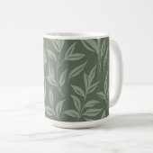 Floral Sage Green Kaffeetasse (VorderseiteRechts)