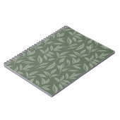 Floral Sage Green Notizblock (Linke Seite)