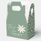 Floral Sage Green Vielen Dank Geschenkschachtel (Geöffnet)