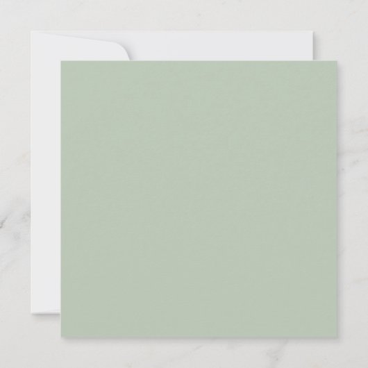 Floral Sage Lilac Greenerity Square Wedding Einladung (Rückseite)