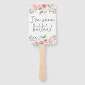 Floral sagen ja zu den Kleiderkarten Fächer (Rückseite)