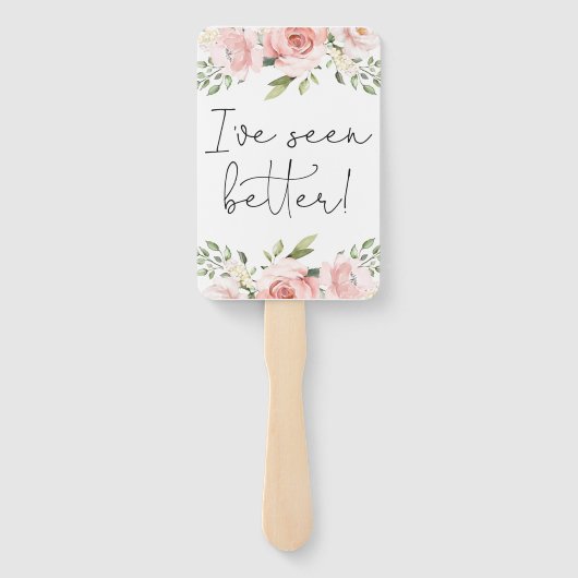 Floral sagen ja zu den Kleiderkarten Fächer (Rückseite)