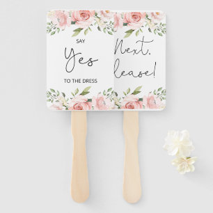 Floral sagen Ja zu den Kleidungskarten Handfächer
