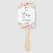 Floral sagen Ja zu den Kleidungskarten Handfächern Fächer (Vorderseite)