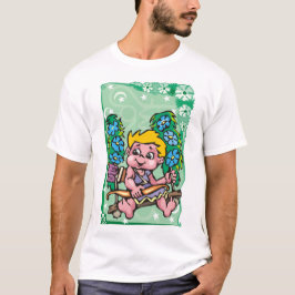Floral Sagittarius Archer Kind, blaue Blumen T-Shirt