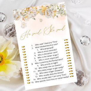 Floral sagte er sagte sie raten, wer sagte, es Spi