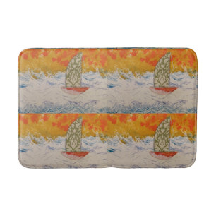Floral Sail Bath Mat Badematte