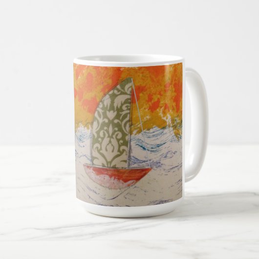 Floral Sail Kaffeetasse (VorderseiteRechts)