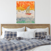 Floral Sail Leinwanddruck (Insitu (Schlafzimmer))